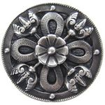Celtic Shield Cabinet Knob, Antique Pewter
