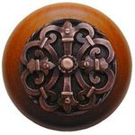 Chateau Cherry Cabinet Knob, Antique Copper