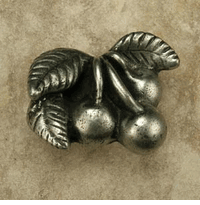 Cherries Cabinet Knob/Pull In Pewter