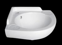 China Sinks, White Vitreous China Mountain Pond Corner Wall Sink