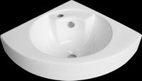 China Sinks, White Vitreous China Portia Corner Wall Sink