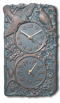 Clock & Thermometer Cardinal Combo