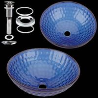 Cold Spring, Cobalt Blue Glass Vessel Sink