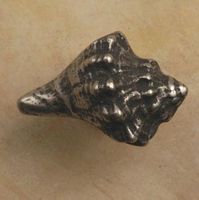 Conch Shell Large Pewter Cabinet Knob/Pull