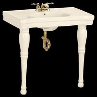 Console Sinks, Bella Epoque Deluxe Bone Console Sink (4" Spread)