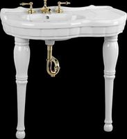 Console Sinks, White Vitreous China, Southern Belle Vanity Sink