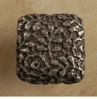 Cottage Lace Square Pewter Cabinet Knob/Pull