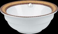 Cottage White Vitreous China Over Counter Vessel Sink