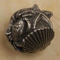 Crab Shell & Starfish Pewter Knob/Pull