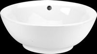 Cresway White Vitreous China Over Counter Vessel Sink