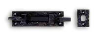 Curly Tail Black Wrought Iron, 4" Offset Slide Bolt