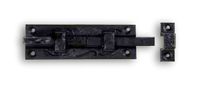 Curly Tail Black Wrought Iron, 4" Slide Bolt