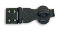 Decorative Black Wrought Iron, 3" Hasp