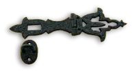 Decorative Black Cast Iron, 8-1/4" Hasp
