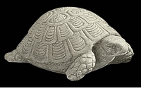 Decoys Green/Gray Patina Stone, Swimming Turtle