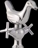 Designer Faucet, Single Hole, Chrome Plated Brass Songbird Faucet