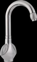 Designer Faucet, Single Hole, Chrome Plated Brass, Tall Silent Swan Faucet