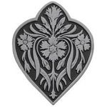Dianthus Cabinet Knob, Antique Pewter