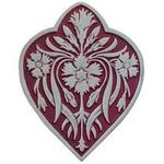 Dianthus Cabinet Knob, Antique Pewter/Cayenne
