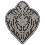 Dianthus Cabinet Knob, Antique Pewter/Sage