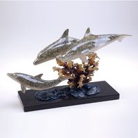 Dolphin Trio Metal Art Sculpture
