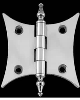 Door Hinges Chrome Solid Brass, 2.5"x3" Butterfly Hinge 60063/92341