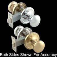 Door Knob Privacy Sets Bright Brass, 2-3/8" privacy