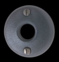 Door Knob Roses Black Solid Brass, 2" Rose