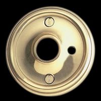 Door Knob Roses Bright Solid Brass, 2 1/2" Roses