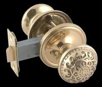 Door Knobs Bright Brass, 2 3/4" Privacy Set