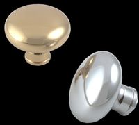 Door Knobs Bright Brass & Chrome, Knobs Only