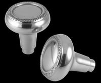 Door Knobs Bright Chrome, Braided, Knobs Only