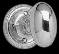 Door Knobs Bright Chrome, Oval, Knobs Only