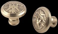 Door Knobs Bright Solid Brass, Northwind, Knobs Only
