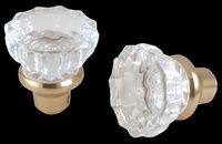 Door Knobs Clear Glass, Knobs Only
