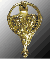 Door Knockers, Kissing Cherubs Doorknocker, Solid Cast Polished Brass