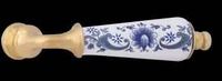 Door Levers Delft Blue Porcelain, Pair of Levers only