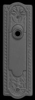 Doorplates, Black , Black Brass Beaded Doorplate