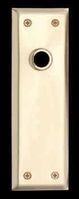 Doorplates, Bright Solid Brass, Colonial, Doorplate Without Keyhole
