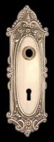 Doorplates, Bright Solid Brass, Oval Doorplate w/ Keyhole