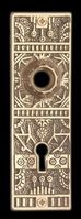 Doorplates, Bright Solid Brass, Queen Anne Solid Brass Doorplates,