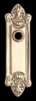 Doorplates, Bright Solid Brass, Raised Center, Doorplate Without Keyhole