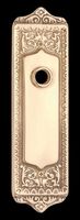 Doorplates, Bright Solid Brass, Solid Brass Florentine Doorplate