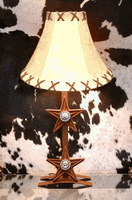 Dual Star Lamp with Concho