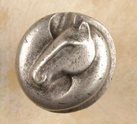 Dynasty II Horse Pewter Cabinet Knob/Pull
