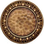 Egg & Dart Cabinet Knob, Antique Brass