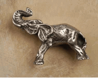 Elephant Pewter Cabinet Knob/Pull (Left Facing)
