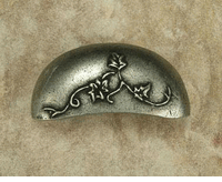 English Ivy Bin Pull (Small) In Pewter