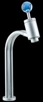 Faucets Brass, Arched Satin Nickel 12" Round Lever Faucet