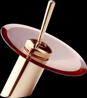 Faucets Brass/Glass, Brass Waterfall Faucet - 7"